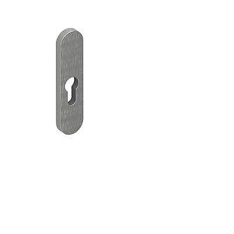Rosette for additional door cylinder INOX